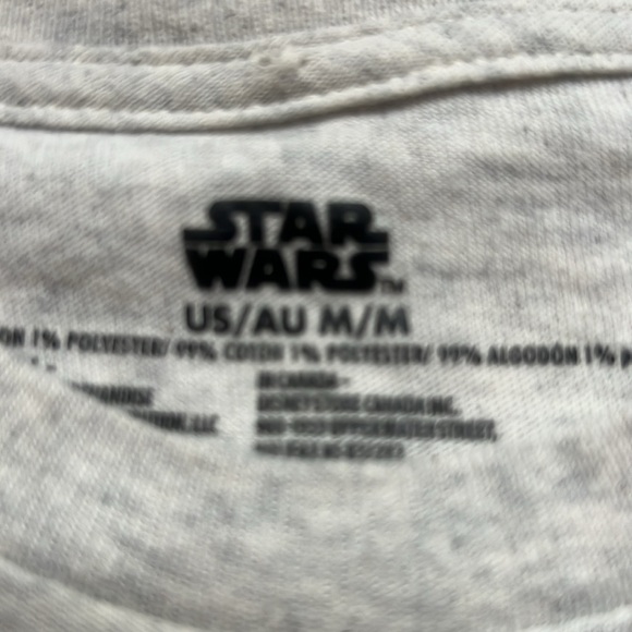 Disney Parks Star Wars Princess Leia Not Your Average Princess Gray Medium Shirt - Picture 3 of 3